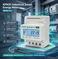 Compteur d'énergie intelligent prépayé monophasé haute précision 0,5S Classe RS485 Modbus WIFI MQTT avec fonction de contrôle de charge MAX 100A