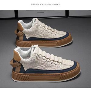 Scarpe sportive da passeggio Casual da <span class=keywords><strong>uomo</strong></span> all'ingrosso con scarpe da Skateboard alla moda bianche e <span class=keywords><strong>nere</strong></span> Sole spesse per l'inverno primavera - Product Image 2