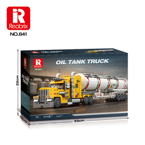 Reobrix 841 <span class=keywords><strong>Mini</strong></span> World Cool Bricks Camion-citerne en plastique Jouet éducatif Blocs de construction pour enfants - Product Image 2