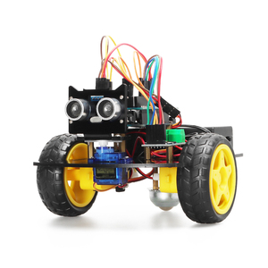 Kit de voiture intelligente <span class=keywords><strong>WiFi</strong></span> Tscinbuny 2WD ESP8266, robot éducatif STEM pour étudiants, robot de codage pour éviter les obstacles, compatible <span class=keywords><strong>Arduino</strong></span> - Product Image 1