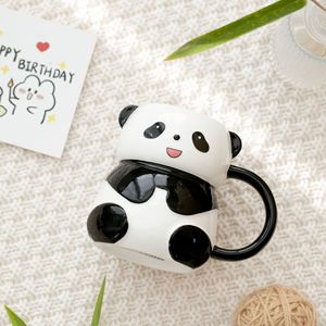 Taza de Panda 3D Pintada a Mano, Linda Taza de Café de Cerámica con Diseño de Dibujos Animados - Product Image 6