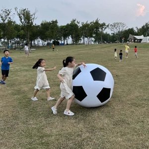 <b>Inflatable</b> Soccer Ball 60Cm 80Cm 100Cm Kindergarten <b>Game</b> Prop Outdoor Play Equipment - Product Image 2