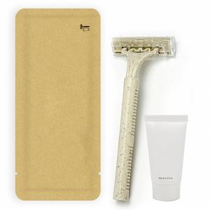 Brosse à dents en bambou biodégradable écologique, kit dentaire jetable portable, emballage en sachet de papier kraft recyclable - Product Image 1