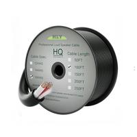Câble de haut-parleur CL2 16AWG 2 conducteurs, 500 m, enroulé, durable, gaine en PVC