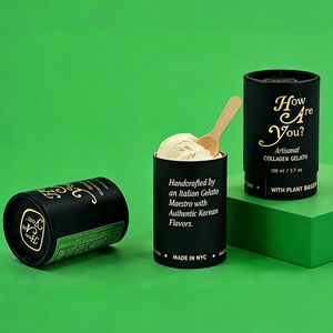 Food-grade Ice Cream Tube Eco-friendly <b>Paper</b> Tube Food Direct <b>Contact</b> Safe Customizable Sleeve High-end Design - Product Image 1