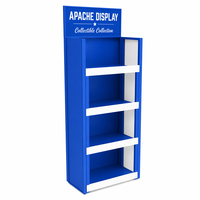 Rak Display Mainan Logam Heavy Duty, Rak Figur Berdiri 3 Tingkat, Putar, untuk Toko Retail Koleksi, OEM