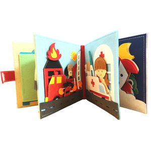 <span class=keywords><strong>Livre</strong></span> d'activités éducatives en feutre Montessori pour enfants - Apprentissage et jeu, couleur et taille personnalisées, âges 1-6 ans - Product Image 2