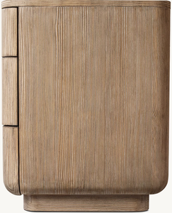 Mesita de noche moderna de madera maciza de roble, nuevo diseño, muebles de dormitorio cerrados CIRO - Product Image 6