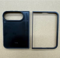 Coque de téléphone 2-en-1 concave pour iPhone Duo Fold, bord souple, anti-chute, rainure, non pliable, étanche, anti-traces de doigts, antichoc