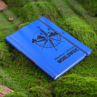 Carnet à spirale personnalisé en cuir PU, journal à reliure spirale dissimulée avec fermeture élastique, agenda imprimé, fabricant OEM