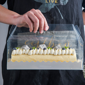 Portable Long <strong>Towel</strong> Roll Bottom Support <strong>Box</strong> for Cake Pop <strong>Box</strong> Packing <strong>Box</strong> Cake Transparent Carton Pet Food Grade Plastic 350G - Product Image 2
