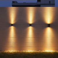 Lámpara cuadrada exterior LED IP65 resistente al agua de 6W, lámpara de pared de aluminio fundido a presión para hoteles y uso doméstico al aire libre
