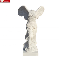 Statuette de la victoire grecque en marbre, statue de la victoire, Sculpture en pierre, avec ailes de la victoire de la victoire de samicthère, vente en gros, SHENGHUA