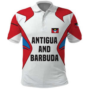 Antigua-et-Barbuda 1981 Polo Happy Independence Day Custom Caribbean Cricket Antigua-et-Barbuda Polo pour homme - Product Image 2