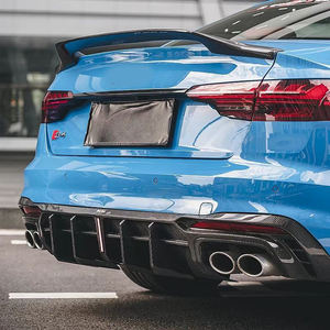 Difusor de parachoques trasero de fibra de carbono real, kit de carrocería, difusor trasero de coche para Audi <span class=keywords><strong>A4</strong></span> S4 B95 B10 2020 <span class=keywords><strong>2022</strong></span> 2023 2024 - Product Image 6