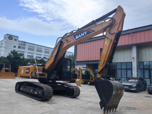 Sany SY215C 21.5ตันรถขุดตีนตะขาบขนาดกลางเครื่องยนต์ดีเซล6BG1ซีอีพีเอเครื่องขุดไฮดรอลิกผ่านการรับรอง - Product Image 1