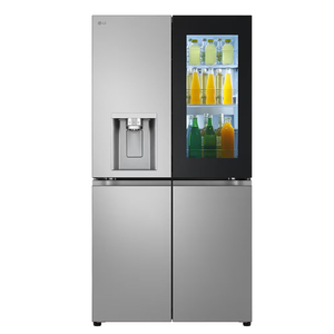 Réfrigérateur <span class=keywords><strong>LG</strong></span> Original Chinois Multi-Cross <span class=keywords><strong>4</strong></span> <span class=keywords><strong>Portes</strong></span> avec Fenêtre Knock-Knock, Distributeur de Glace, Multi-Circulation d'Air, Refroidissement par Air, Compresseur Intelligent BLDC - Product Image 1