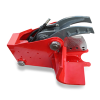 Coupe-arbre hydraulique professionnel Soosan jaune durable pour excavatrice, 158 kg, accessoire forestier pour l'exploitation forestière, garantie 1 an