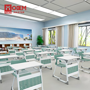 Bộ bàn ghế học sinh cao cấp MINYI LEO, bàn học & ghế dành cho người lớn, bàn ghế lớp học - Product Image 1