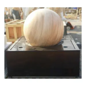 Fontana rotante della sfera della sfera di rotolamento della grande pietra di marmo del granito di rotolamento del giardino all'aperto