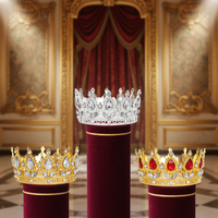 Couronne de cristal baroque mini style bouquet, la plus vendue, pour décorations de gâteaux, diadème de mariée pour la fête des mères et la Saint-Valentin