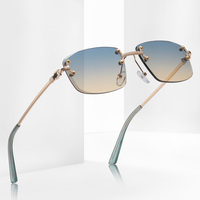 Lunettes de Soleil Vintage Rétro à Monture Carrée UV400 Polarisées de Luxe Tendance, Marque de Créateur, Vente en Gros, pour Hommes et Femmes