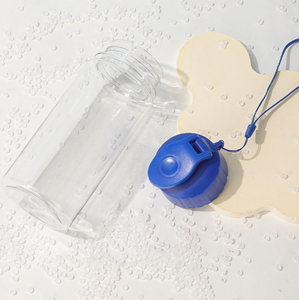 Botella de Agua Transparente de Tritán de 500 ml, a Prueba de Fugas, Libre de BPA, Reutilizable, con Cordón para Beber Directamente, para Gimnasio, Viajes, Aire Libre, Unisex - Product Image 3