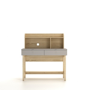 Escritorio Moderno de Roble Sonoma Plateado con Almacenamiento para Oficina en Casa o Dormitorio - Product Image 2