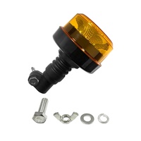 Feux de signalisation rotatifs à LED flexibles DC12V-24V à montage sur poteau, clignotants de sécurité ambre, étanches IP67 pour chariot élévateur