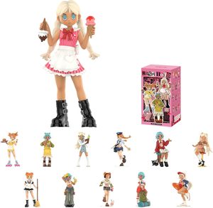 Figurines officielles authentiques Popmarts Peach Riot Rush Hour Series Blind Box, figurines en PVC, poupées mignonnes, jouets de collection, lot de 12 pièces, échelle 1/100 - Product Image 2