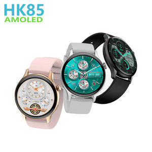 Montre connectée tendance HK85 2025 avec écran rond AMOLED Ultra HD de 1,43 pouces, appels NFC/BT, commande vocale IA, bracelet en silicone, fonction boussole - Product Image 1
