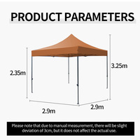 Carpa de Acero de 3M x 3M con Cubierta de Poliéster para Uso en Interiores/Exteriores, Ferias Comerciales y Eventos - Diseño Plegable para Todas las Estaciones