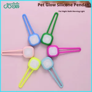 Colgante luminoso para mascotas, luz LED nocturna, etiqueta de silicona para caminar para perros, etiqueta antipérdida para gatos, batería, suministros de joyería para dormitorio - Product Image 4