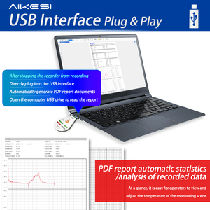 Aikesi Rd-10c datalogger temperatuurrecorder voor computer, koudeketen thermometer, transport, USB, wegwerp temperatuurmeter - Product Image 3