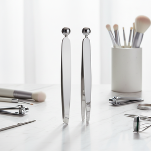 <span class=keywords><strong>Pince</strong></span> à sourcils et <span class=keywords><strong>pince</strong></span> à cils avec embout incliné - Design moderne, fin et sans couture - Product Image 6