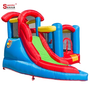 Casa traviesa con tobogán para niños de interior/exterior para uso doméstico o centro comercial, <span class=keywords><strong>castillo</strong></span> hinchable de PVC para jugar al <span class=keywords><strong>Doctor</strong></span> Dolphin - Product Image 3