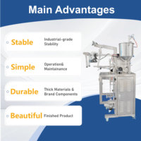 Machine d'emballage automatique multifonction pour sachets de liquides, boissons énergisantes, sirops, confitures, pâtes de tomates, gélatines, miel et sauces en sachet
