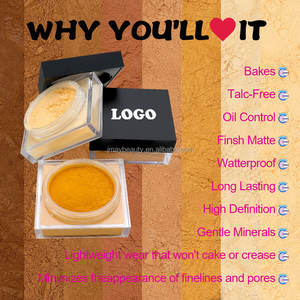 Etiqueta privada sin talco, Control de aceite rosa vegano, resistente al agua, <span class=keywords><strong>polvo</strong></span> Mineral mate, base de maquillaje, <span class=keywords><strong>polvo</strong></span> de ajuste suelto para la cara - Product Image 3
