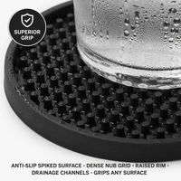 Sous-verre personnalisé en silicone à picots, vierge pour sublimation, antidérapant, résistant à la chaleur, avec logo OEM imprimé, pour bar et maison, vente en gros