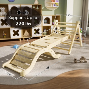 Piklers Triangle Set Soft Climber Toddler Climbing Toys Intérieur Pliant avec Rampe Arch Mat pour Montessori Play Gym pour les tout-petits - Product Image 2