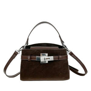 Sac à main pour femme en cuir véritable, mini sac à main pour femme, sac fourre-tout de luxe européen, dernière tendance de la mode - Product Image 4