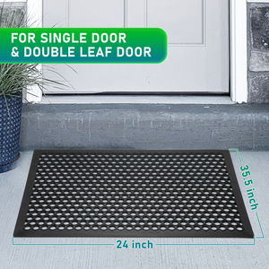 Tapetes Personalizados para Puerta Principal, Tapetes para Puerta de Casa, Tapetes de Primavera, Lindos Tapetes de Goma Negra para Exteriores - Product Image 1