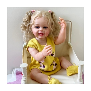 55CM corps entier Bebe doux musique Silicone Reborn Real Touch Reborn bébé fille poupée <span class=keywords><strong>Yannik</strong></span> cadeaux idéaux enfants jouets de bain enfants - Product Image 1