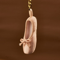 TJ676 Mini pointe chaussure porte-clés filles femmes ballet chaussure porte-clés point chaussure pédant décoration pour danseuse ballerine sac à dos
