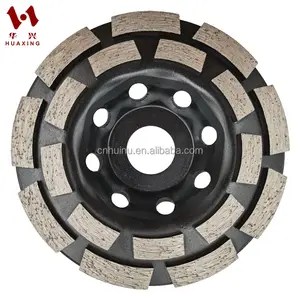 115/125/180mm dupla fileira diamante Disco Abrasivos Ferramentas Concreto Metalurgia Corte Rodas de Moagem Cup Saw Blade