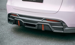Kit de carrosserie en fibre de carbone CMST diffuseur arrière pour Tesla modèle <span class=keywords><strong>Y</strong></span> mise à niveau CMST Design pièces automobiles authentiques réglage du diffuseur de lèvre arrière - Product Image 5