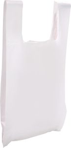 Solución de almacenamiento de camisetas de plástico para bolsas de plástico al por menor brillantes de mercancía blanca - Product Image 5