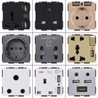 Type 86 Wall Network Cable Switch Socket Household Wired Closed Circuit Tv and Optical Fiber Network Panel Tv Computer