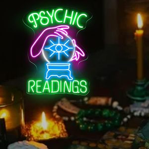 Letture psichiche segno al Neon, <span class=keywords><strong>cartomante</strong></span> segno Led, luce al Neon psichica, luce Led di lettura dei tarocchi, luci al Neon personalizzate segni Diya - Product Image 1