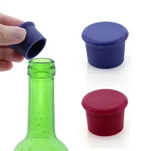 Tappo per vino in Silicone sigillante per la conservazione della freschezza senza perdite birra bevanda Champagne tappo per bottiglia di vino sigillante per tappi di bottiglia